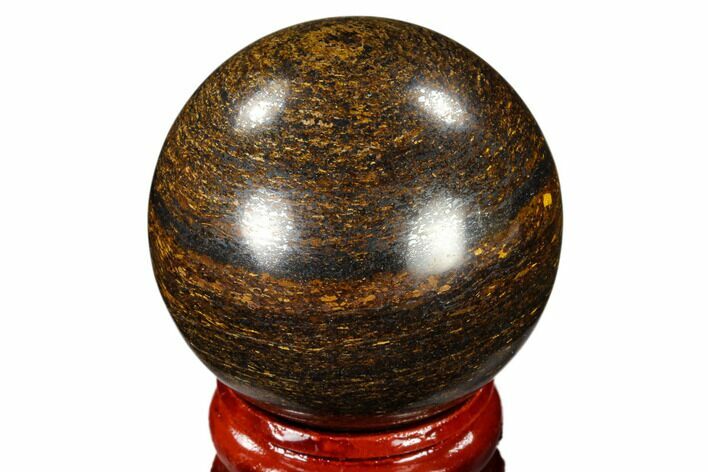 Polished Bronzite Sphere - Brazil #115988